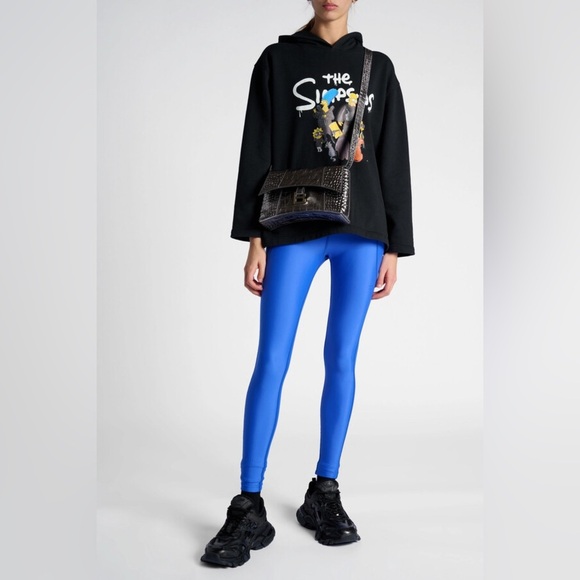 NEW BALENCIAGA ATHLETIC CUT LEGGINGS WITH ELASTIC WAISTBAND B2940 - Picture 1 of 10